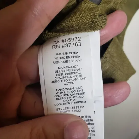 C & C California| Linen Cotton Safari Vest - Picture 4 of 9